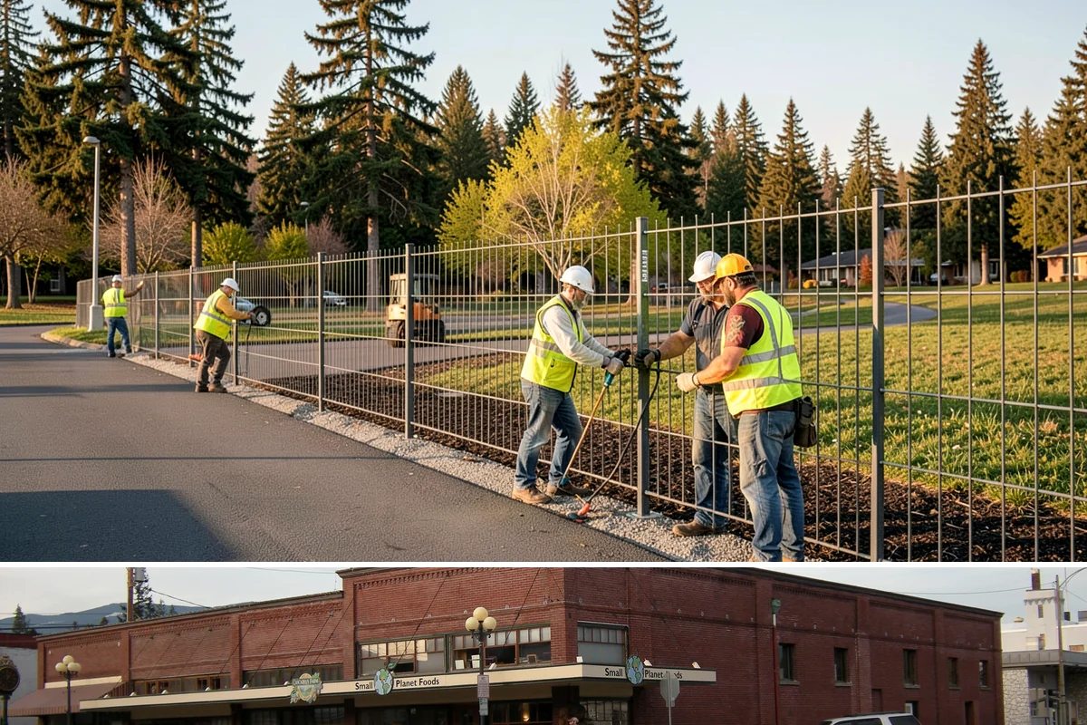 Reflective Marker Installation in Sedro-Woolley, Skagit County, WA - Dry summer conditions are needed for reliable adhesive bonding before the wet season arrives.