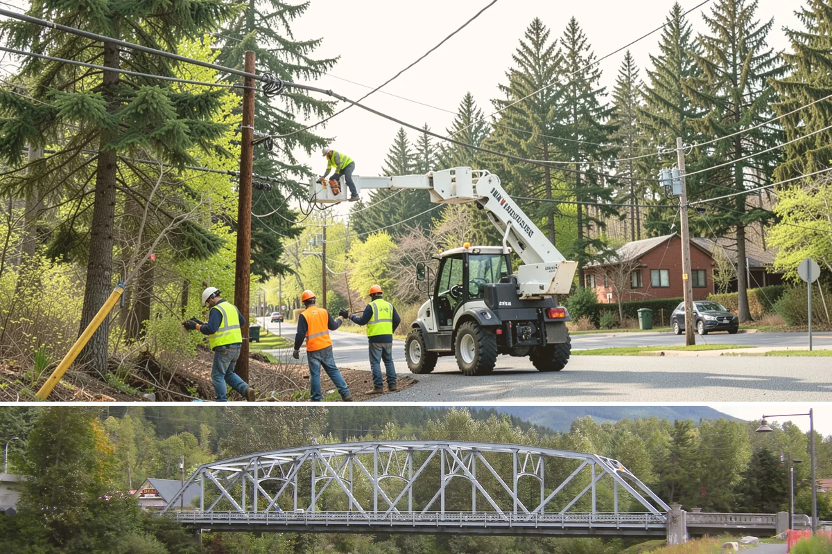 Reflective Marker Installation in Skykomish, King County, WA - Dry summer conditions are needed for reliable adhesive bonding before the wet season arrives.