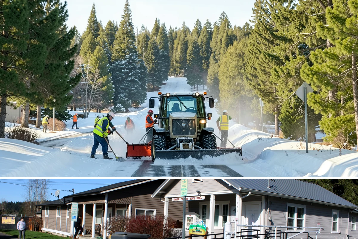 Reflective Marker Installation in South Prairie, Pierce County, WA - Dry summer conditions are needed for reliable adhesive bonding before the wet season arrives.