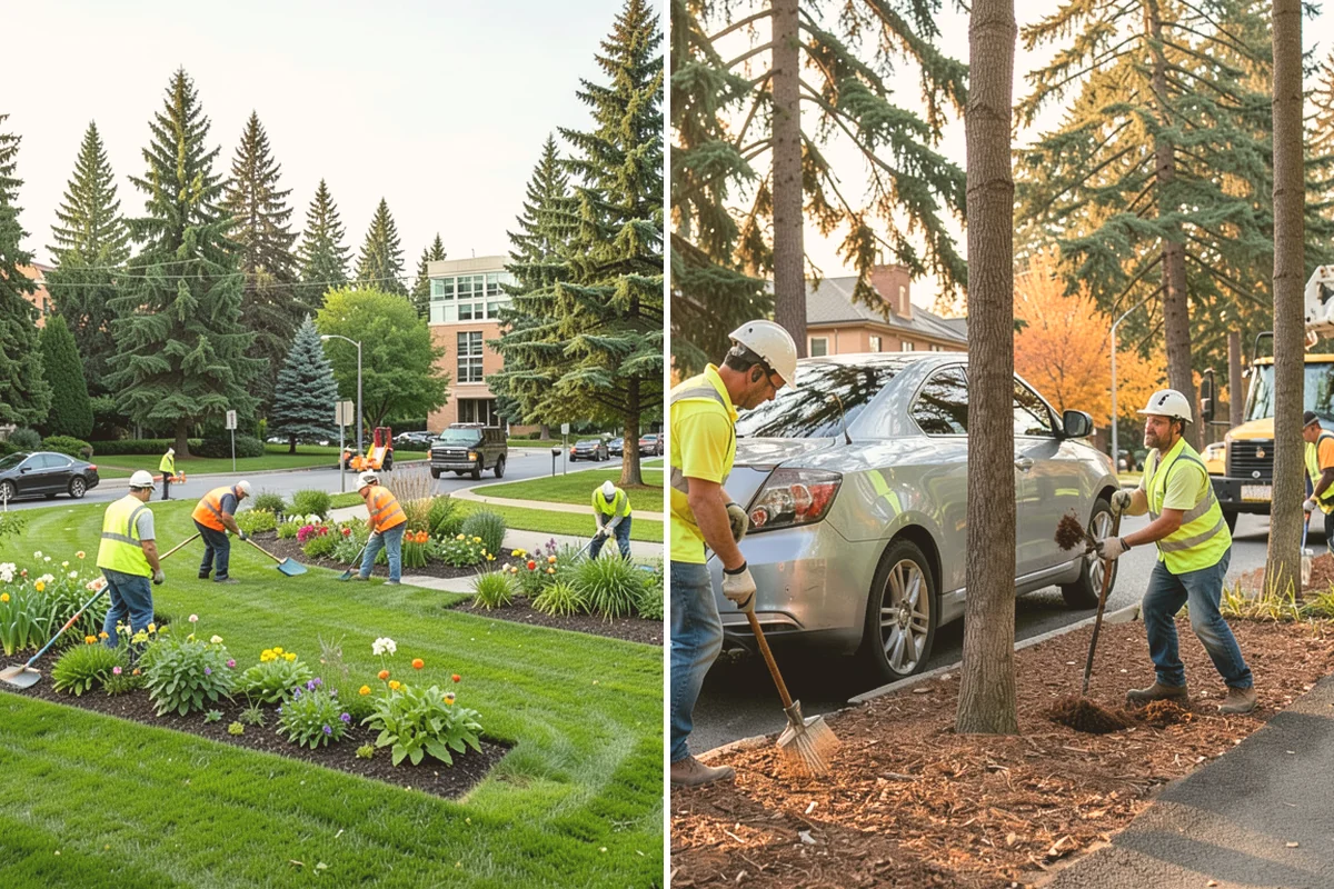 Reflective Marker Installation in Stanwood, Snohomish County, WA - Lay out marker locations and spacing