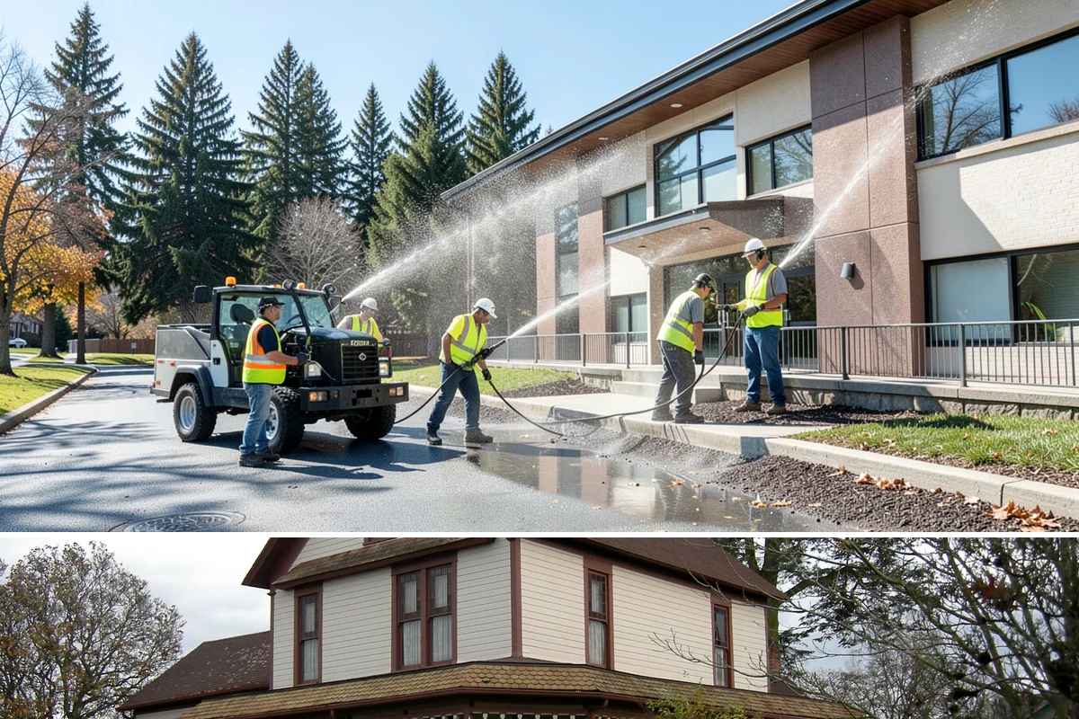 Reflective Marker Installation in Sumner, Pierce County, WA - Dry summer conditions are needed for reliable adhesive bonding before the wet season arrives.
