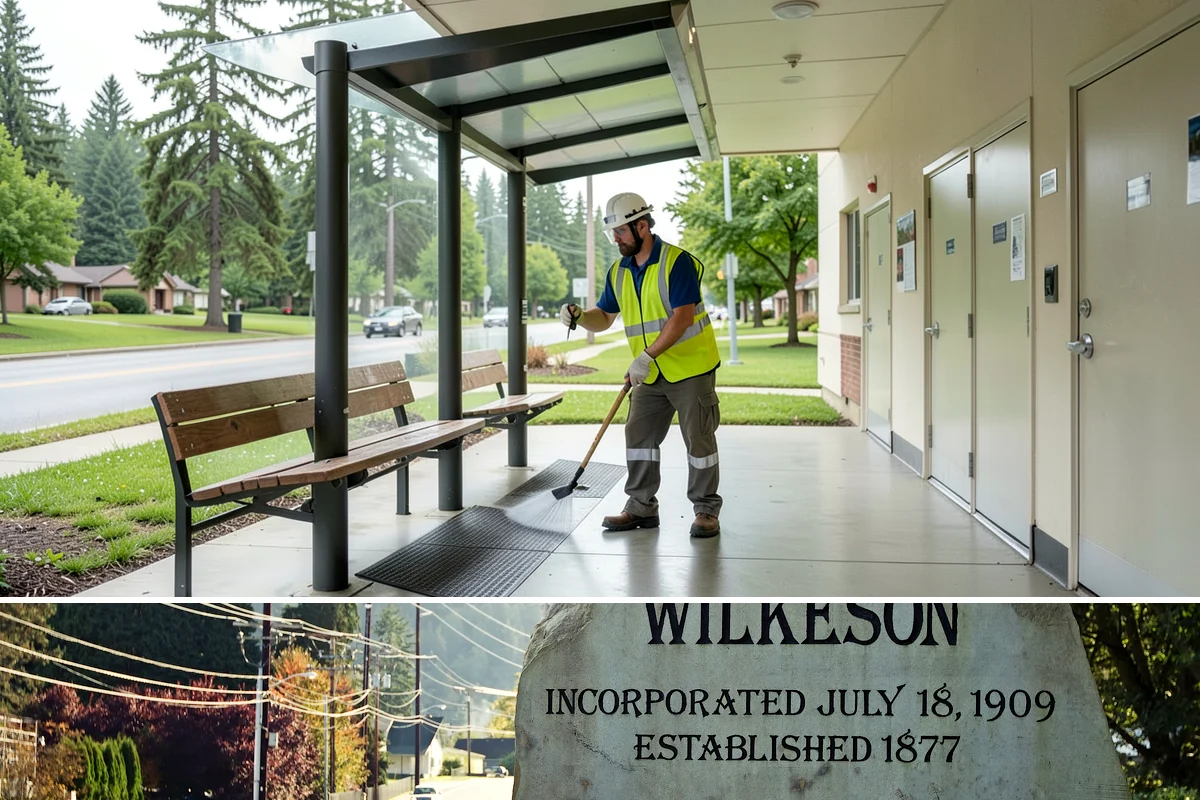 Reflective Marker Installation in Wilkeson, Pierce County, WA - Dry summer conditions are needed for reliable adhesive bonding before the wet season arrives.