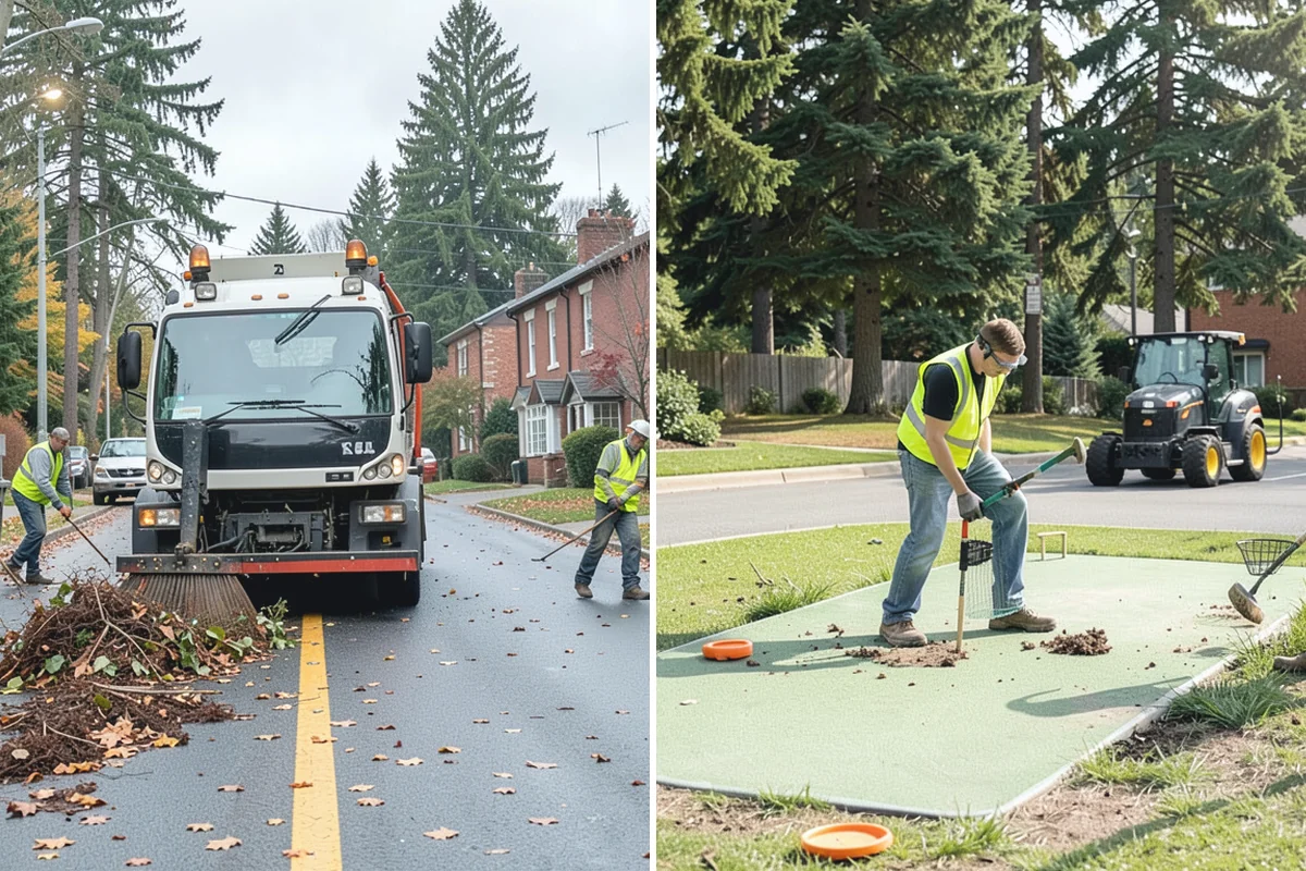Reflective Marker Installation in Woodinville, King County, WA - Lay out marker locations and spacing