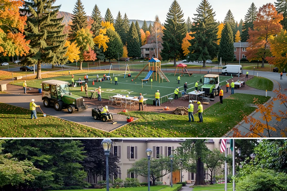 Reflective Marker Installation in Woodinville, King County, WA - Dry summer conditions are needed for reliable adhesive bonding before the wet season arrives.