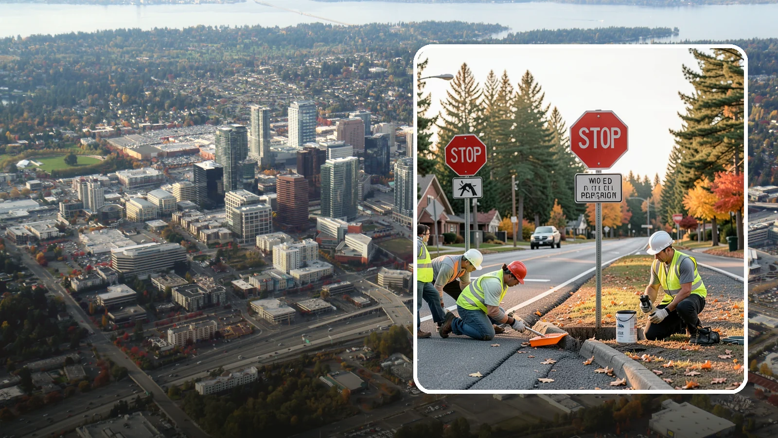 Regulatory Signs in Bellevue, King County, WA - We install stop, yield, parking, speed, and other regulatory signs that carry the force of your municipal code.