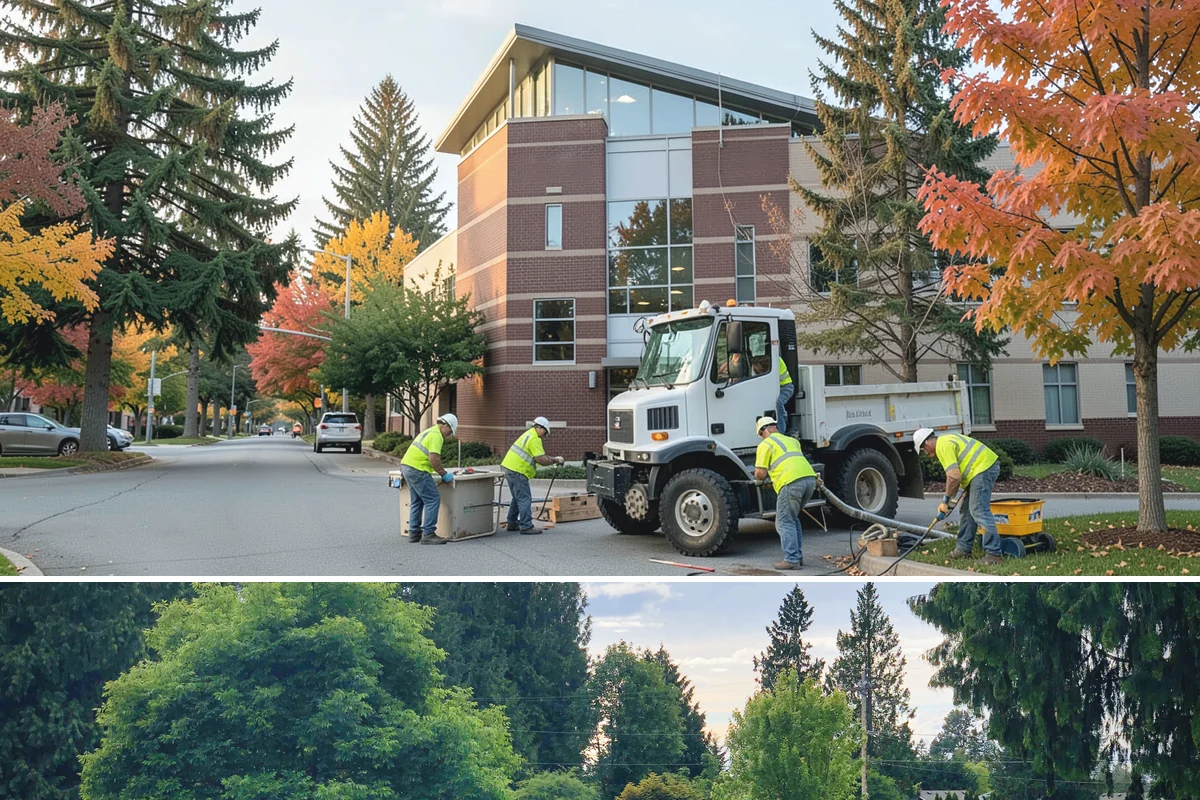 Regulatory Signs in Bonney Lake, Pierce County, WA - Regulatory installs proceed in all seasons, though drier months ease footing work and reduce traffic-control complications on...