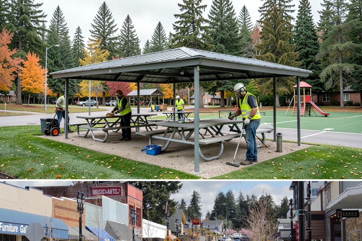 Regulatory Signs in Bothell, King County, WA - Regulatory installs proceed in all seasons, though drier months ease footing work and reduce traffic-control complications on...