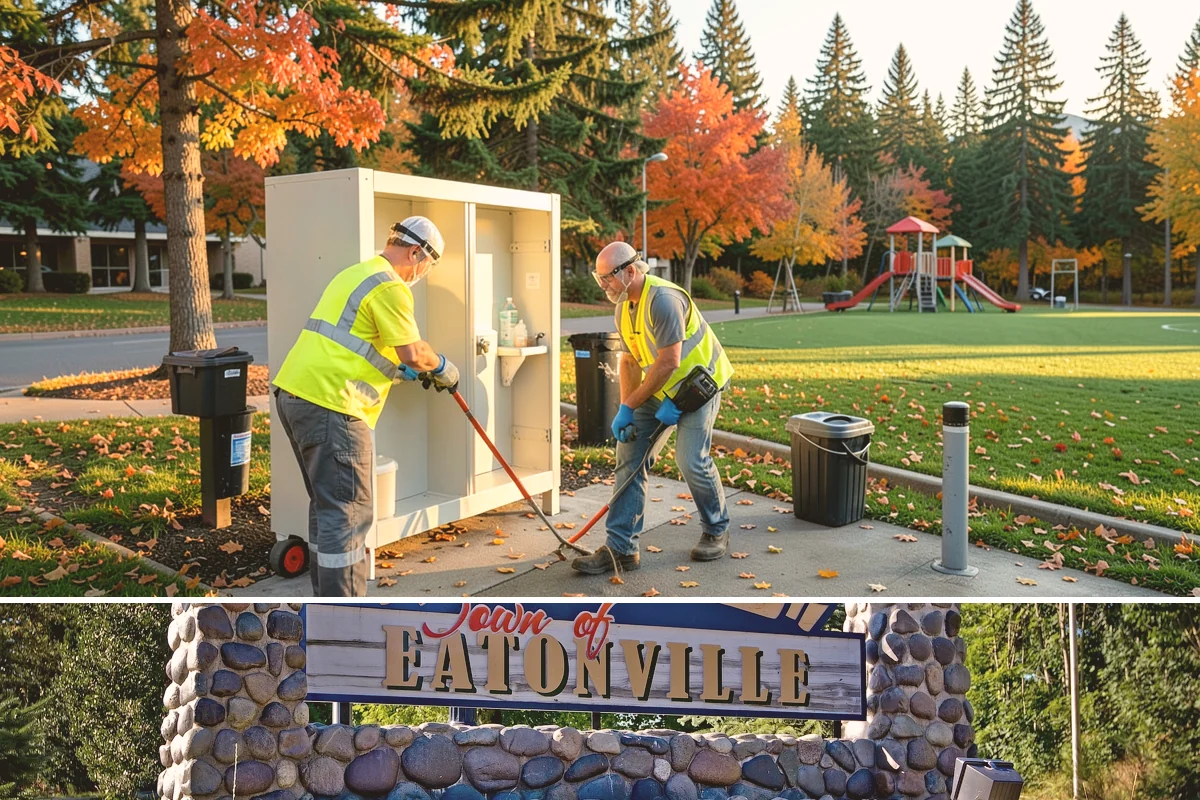 Regulatory Signs in Eatonville, Pierce County, WA - Regulatory installs proceed in all seasons, though drier months ease footing work and reduce traffic-control complications on...