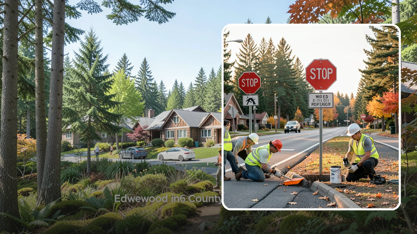 Regulatory Signs in Edgewood, Pierce County, WA - We install stop, yield, parking, speed, and other regulatory signs that carry the force of your municipal code.