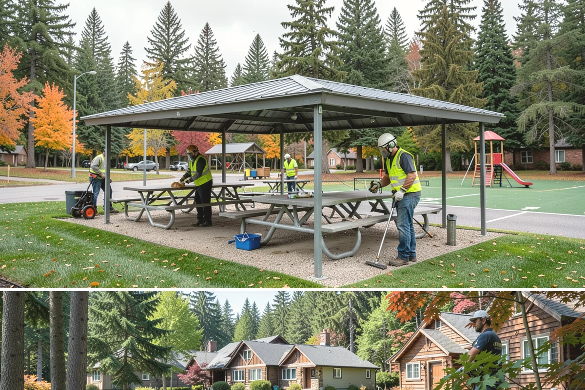 Regulatory Signs in Edgewood, Pierce County, WA - Regulatory installs proceed in all seasons, though drier months ease footing work and reduce traffic-control complications on...