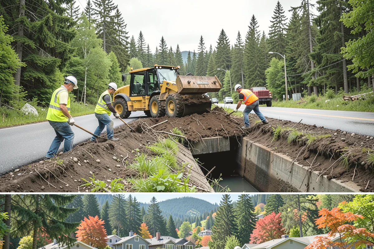 Regulatory Signs in Fircrest, Pierce County, WA - Regulatory installs proceed in all seasons, though drier months ease footing work and reduce traffic-control complications on...