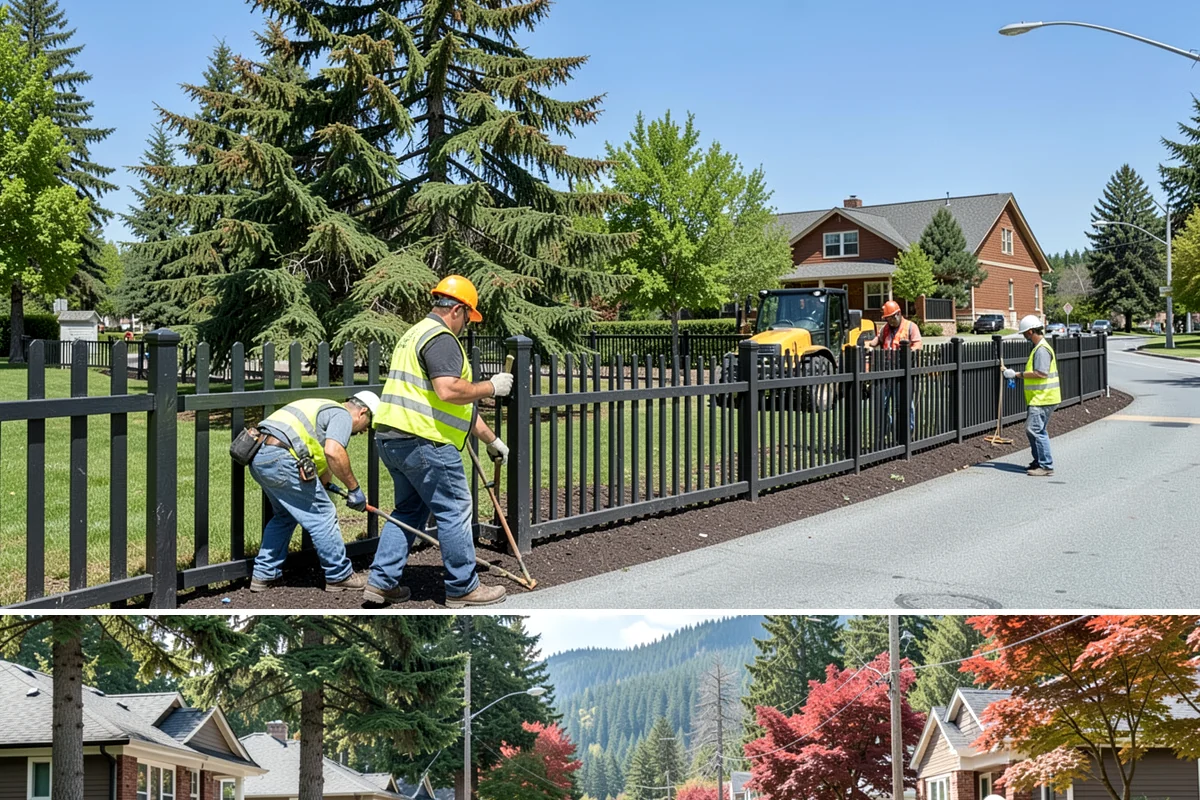 Regulatory Signs in Hunts Point, King County, WA - Regulatory installs proceed in all seasons, though drier months ease footing work and reduce traffic-control complications on...