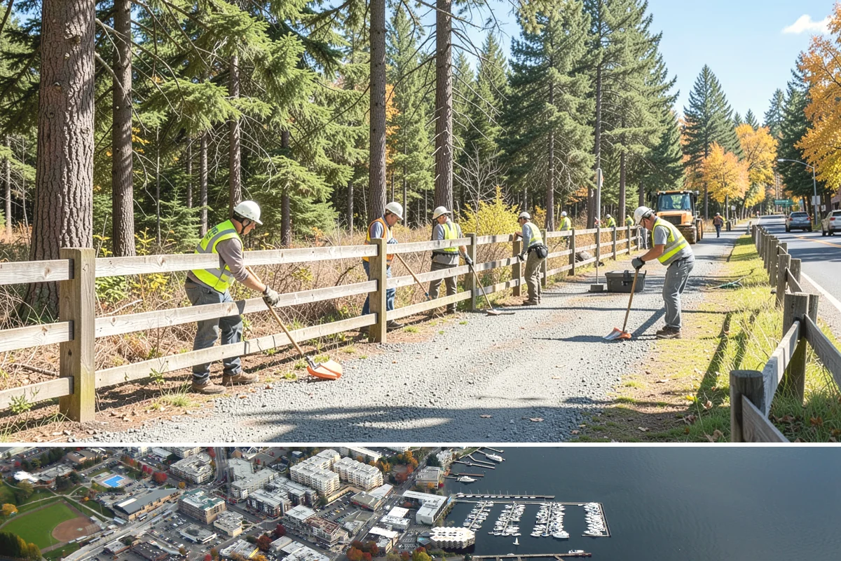 Regulatory Signs in Kirkland, King County, WA - Regulatory installs proceed in all seasons, though drier months ease footing work and reduce traffic-control complications on...