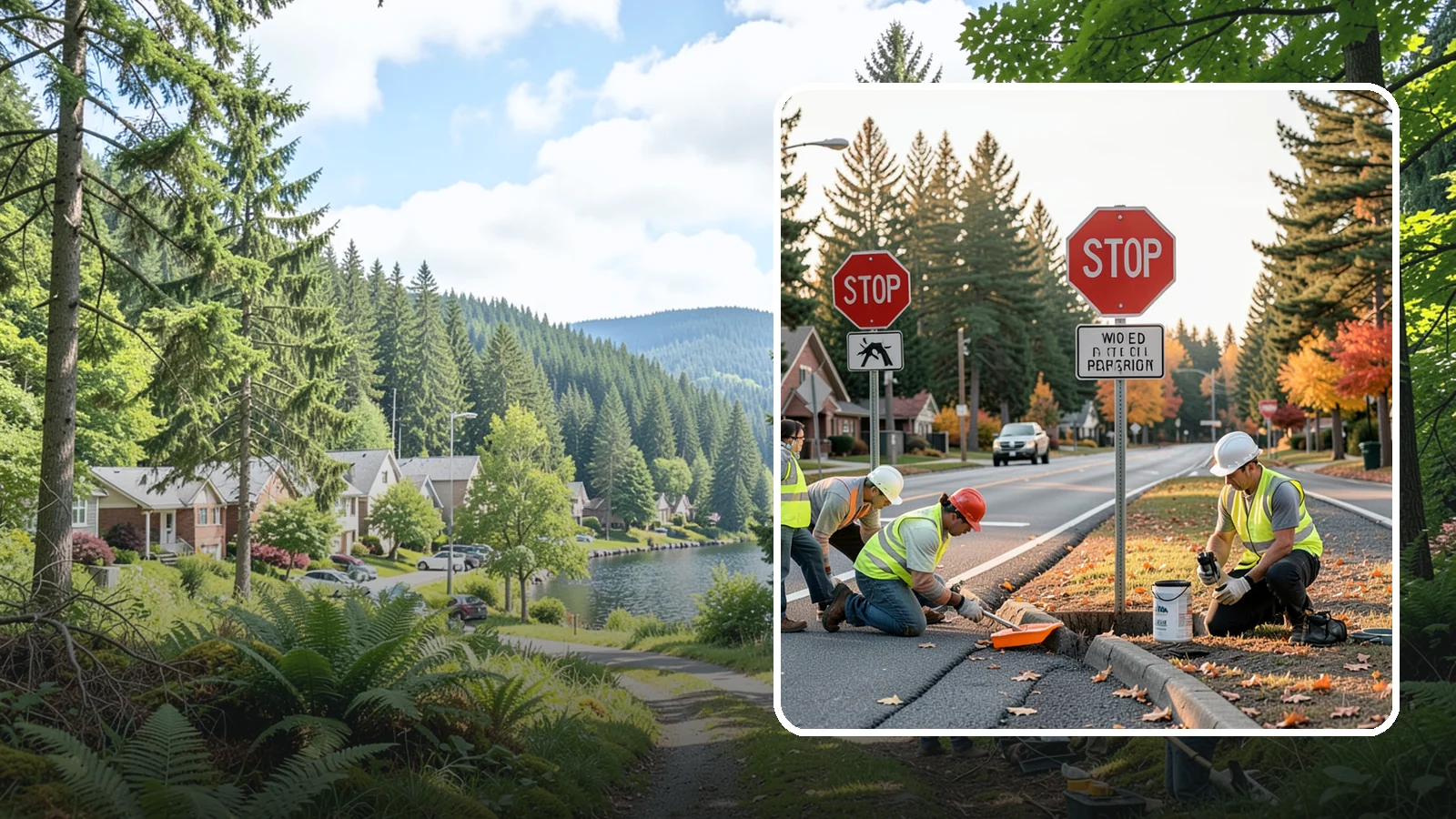 Regulatory Signs in Lake Forest Park, King County, WA - We install stop, yield, parking, speed, and other regulatory signs that carry the force of your municipal code.