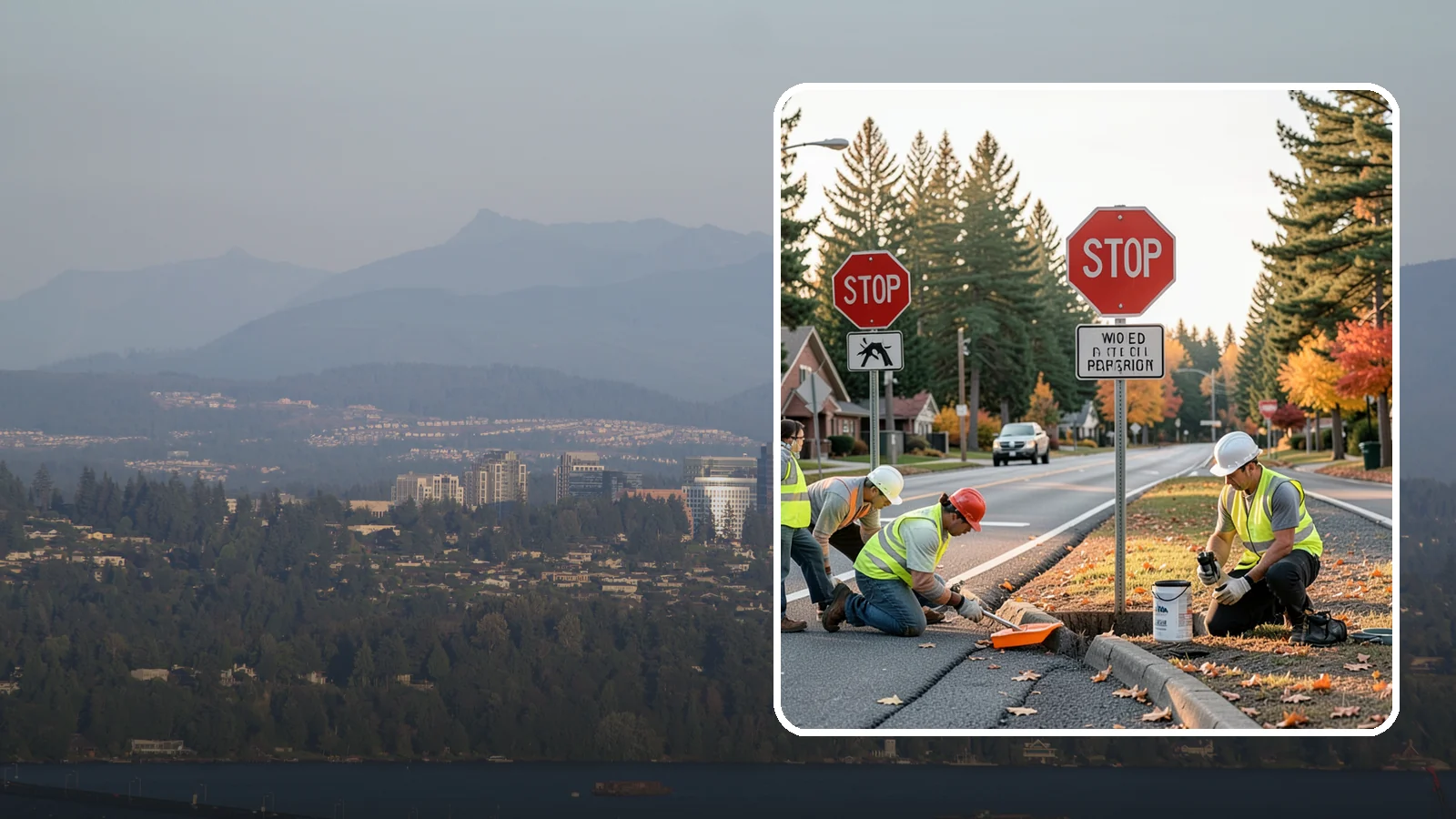 Regulatory Signs in Medina, King County, WA - We install stop, yield, parking, speed, and other regulatory signs that carry the force of your municipal code.