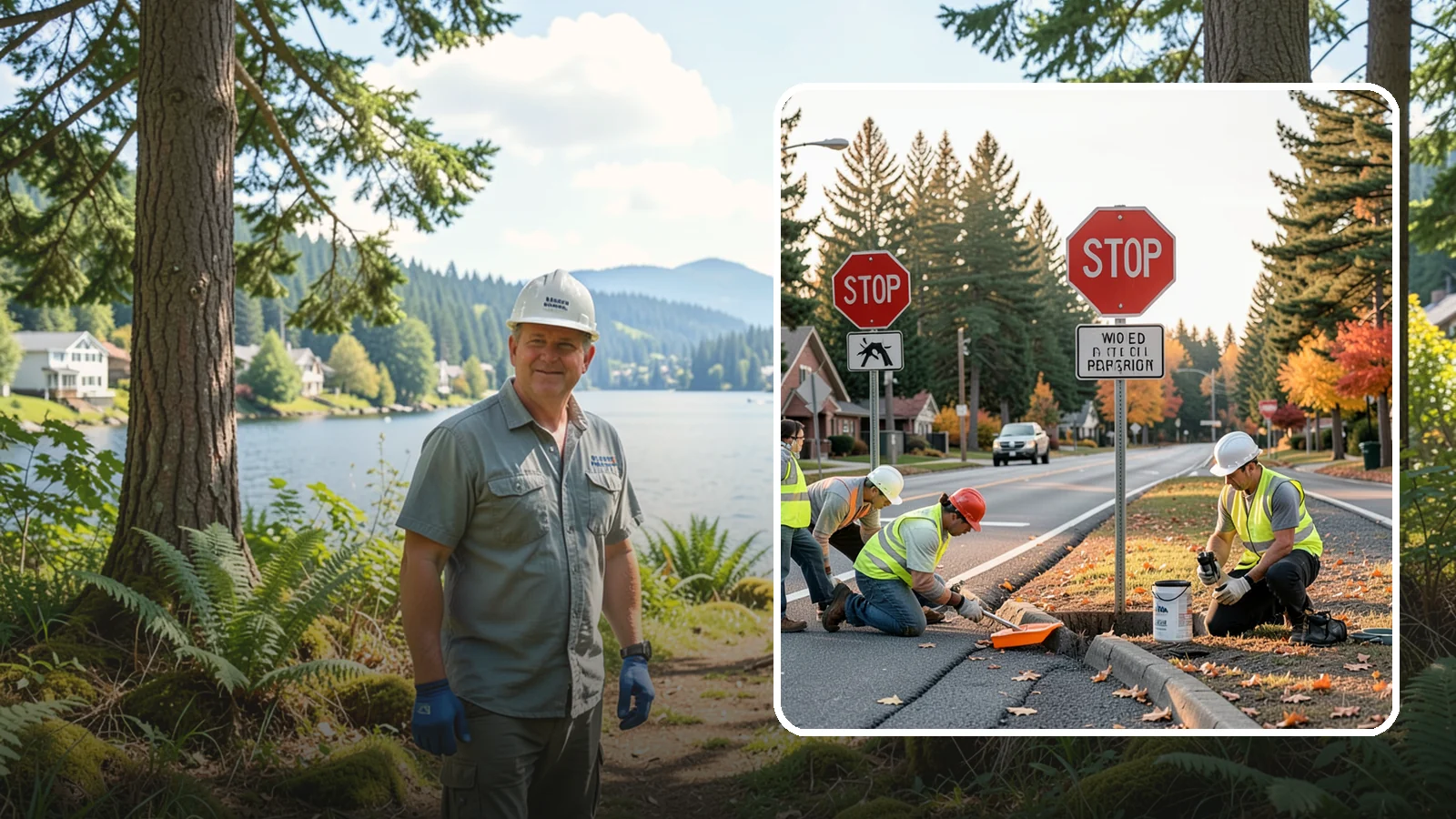 Regulatory Signs in Milton, King County, WA - We install stop, yield, parking, speed, and other regulatory signs that carry the force of your municipal code.