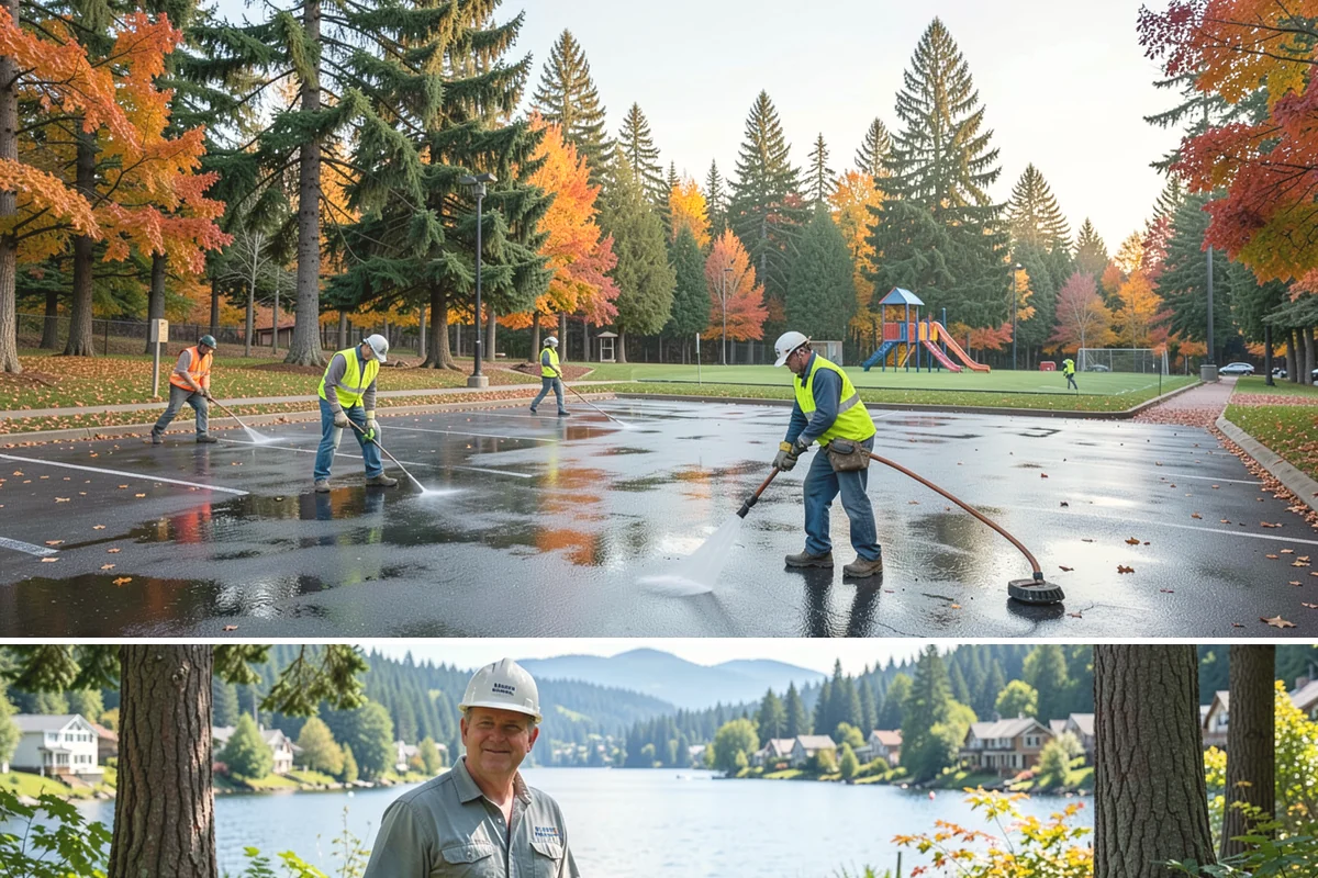 Regulatory Signs in Milton, King County, WA - Regulatory installs proceed in all seasons, though drier months ease footing work and reduce traffic-control complications on...