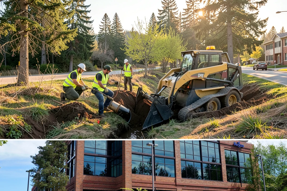 Regulatory Signs in Mountlake Terrace, Snohomish County, WA - Regulatory installs proceed in all seasons, though drier months ease footing work and reduce traffic-control complications on...