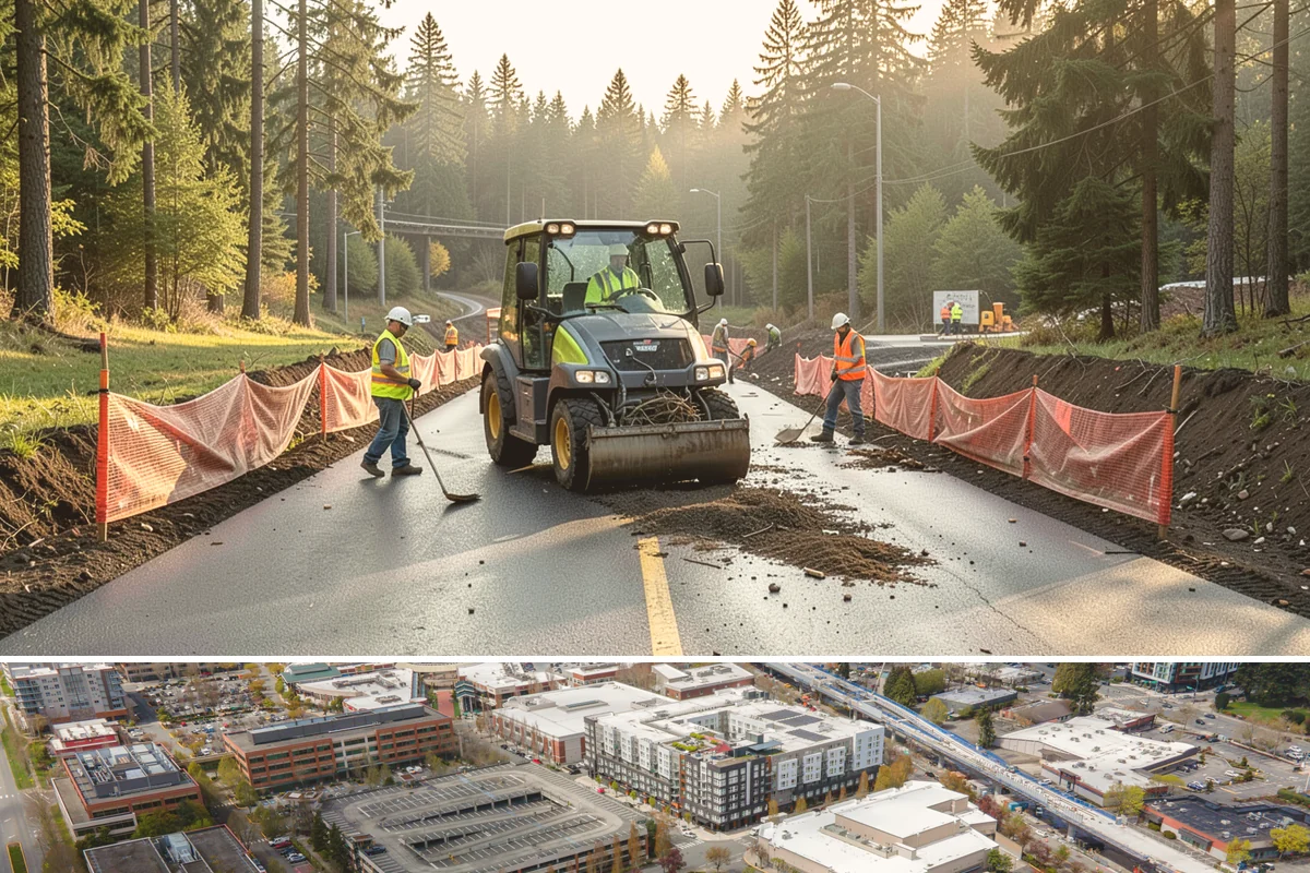 Regulatory Signs in Redmond, King County, WA - Regulatory installs proceed in all seasons, though drier months ease footing work and reduce traffic-control complications on...