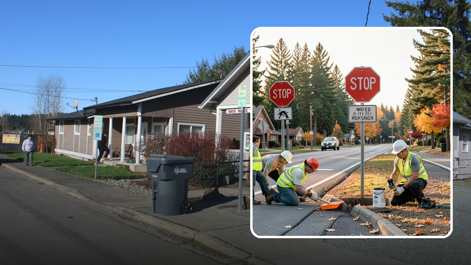 Regulatory Signs in South Prairie, Pierce County, WA - We install stop, yield, parking, speed, and other regulatory signs that carry the force of your municipal code.
