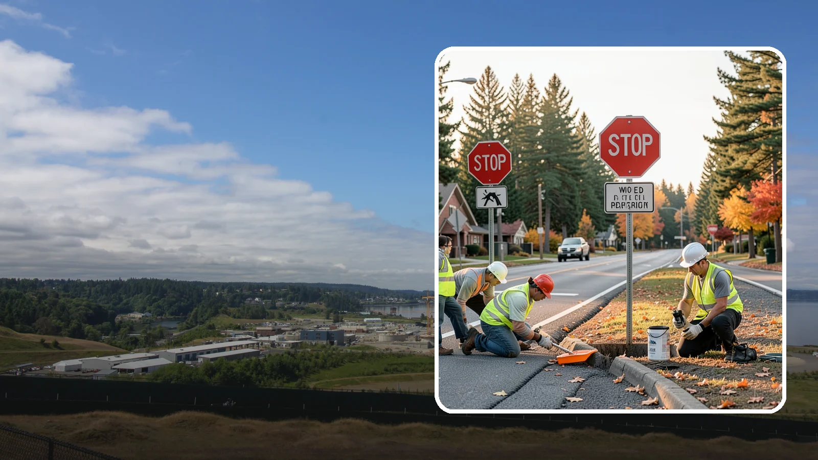 Regulatory Signs in University Place, Pierce County, WA - We install stop, yield, parking, speed, and other regulatory signs that carry the force of your municipal code.