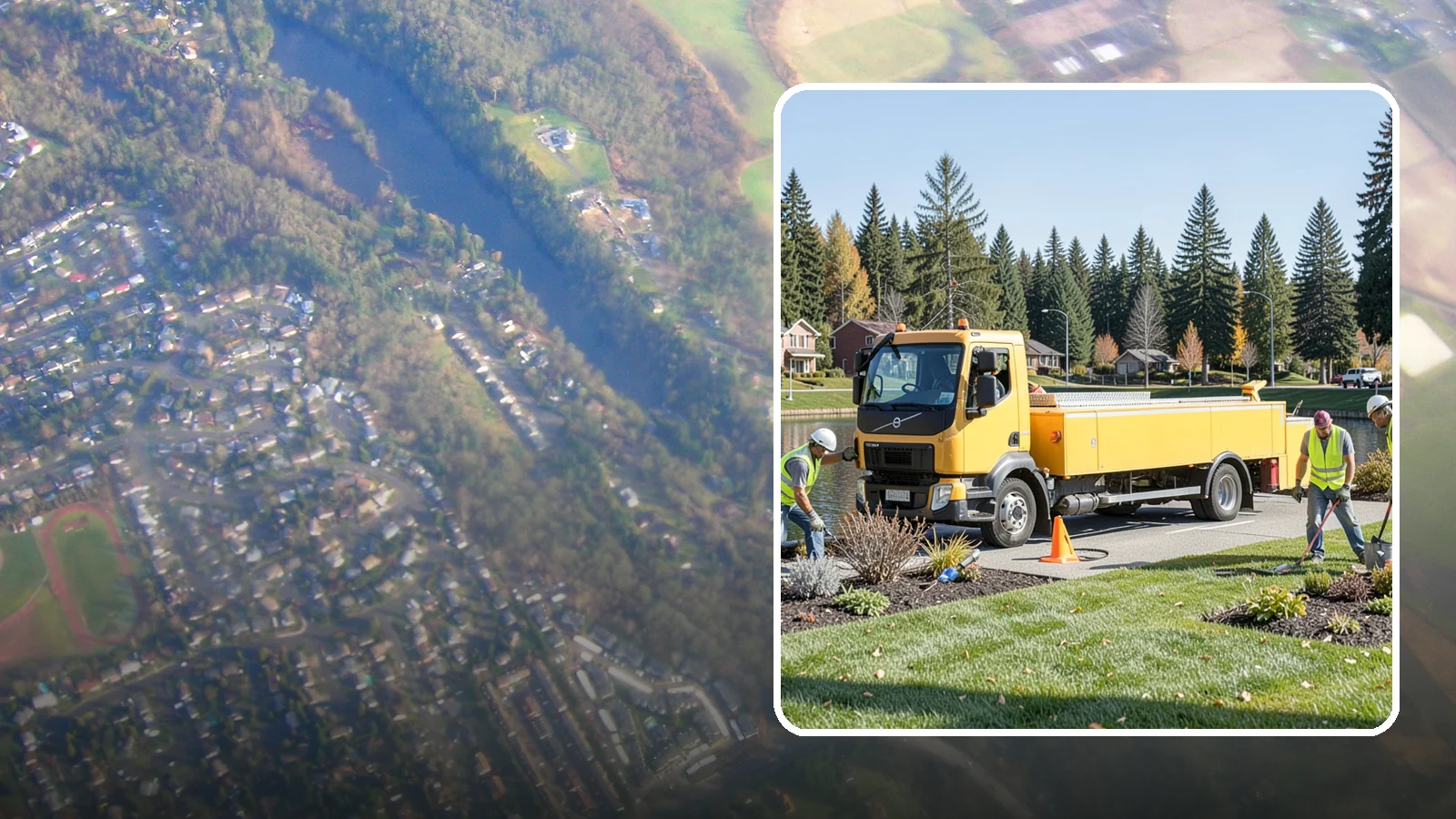 Reservoir Grounds Maintenance in Algona, King County, WA - Grounds and vegetation maintenance at reservoir and water-tank sites for security, access, and protection.
