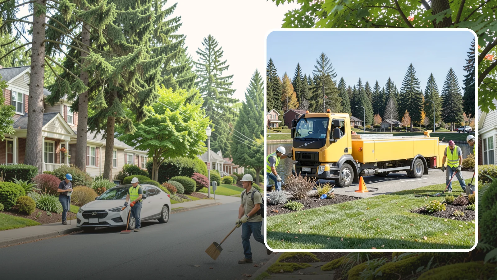 Reservoir Grounds Maintenance in Beaux Arts Village, King County, WA - Grounds and vegetation maintenance at reservoir and water-tank sites for security, access, and protection.
