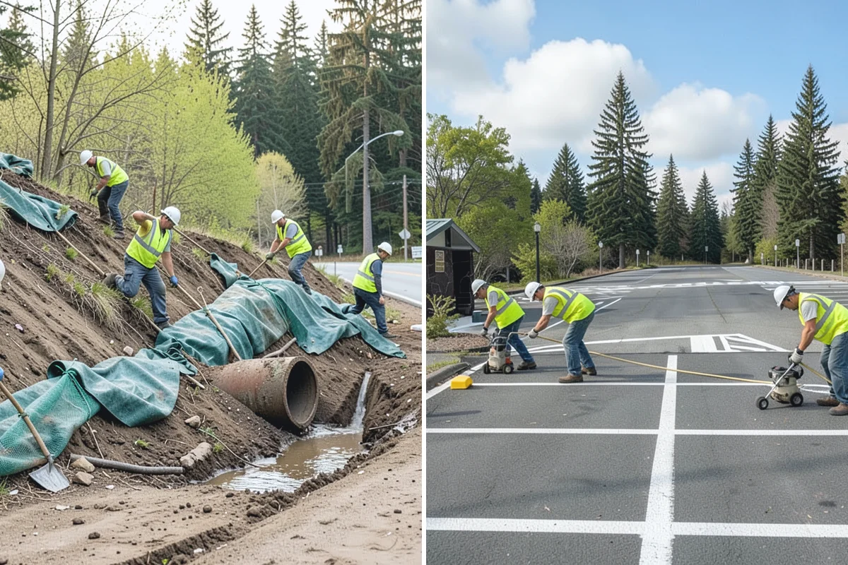 Reservoir Grounds Maintenance in Beaux Arts Village, King County, WA - Confirm site boundaries, security rules, and water-quality limits