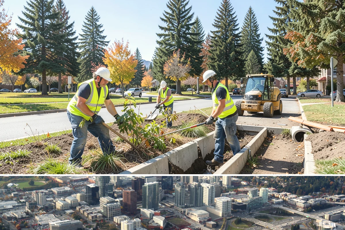 Reservoir Grounds Maintenance in Bellevue, King County, WA - Grounds and vegetation work is heaviest in the growing season, with fence-line and access upkeep continuing year-round.