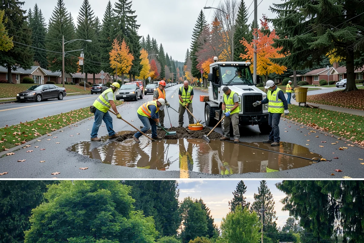 Reservoir Grounds Maintenance in Bonney Lake, Pierce County, WA - Grounds and vegetation work is heaviest in the growing season, with fence-line and access upkeep continuing year-round.