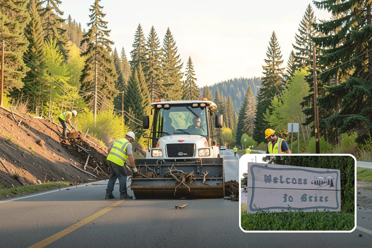 Reservoir Grounds Maintenance in Brier, Snohomish County, WA - Maintains clear sightlines and security around the site