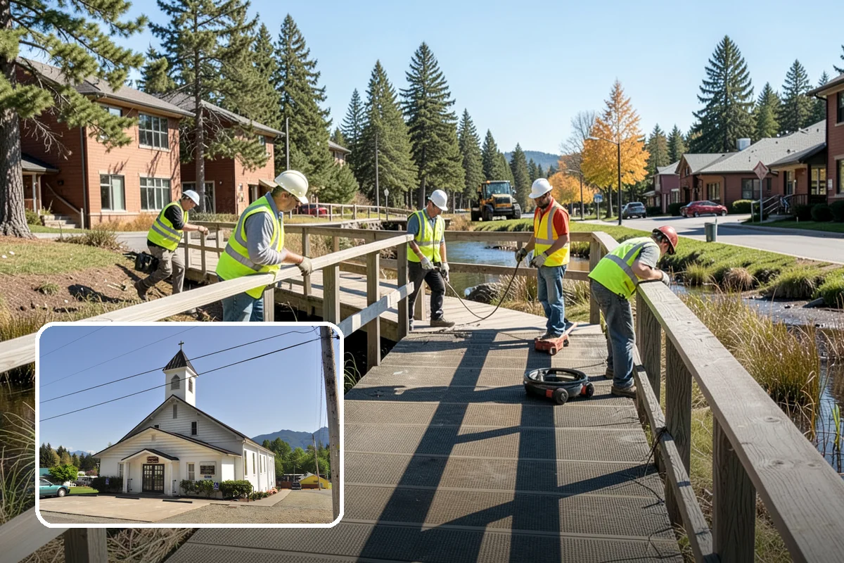 Reservoir Grounds Maintenance in Concrete, Skagit County, WA - Maintains clear sightlines and security around the site