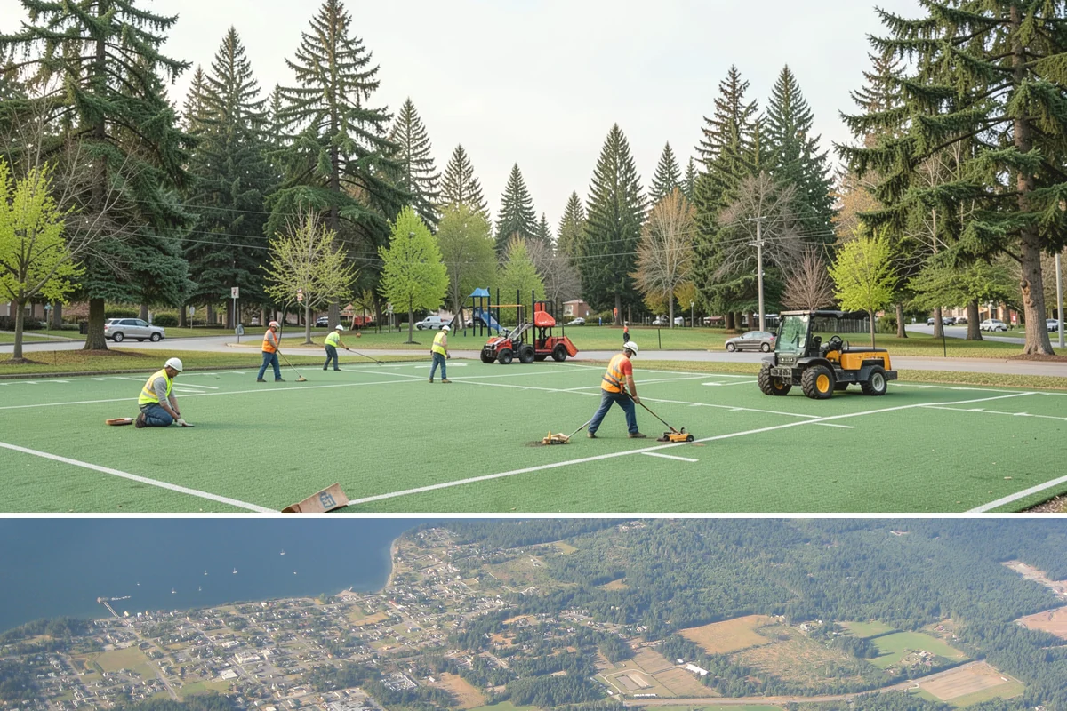 Reservoir Grounds Maintenance in Coupeville, Island County, WA - Grounds and vegetation work is heaviest in the growing season, with fence-line and access upkeep continuing year-round.