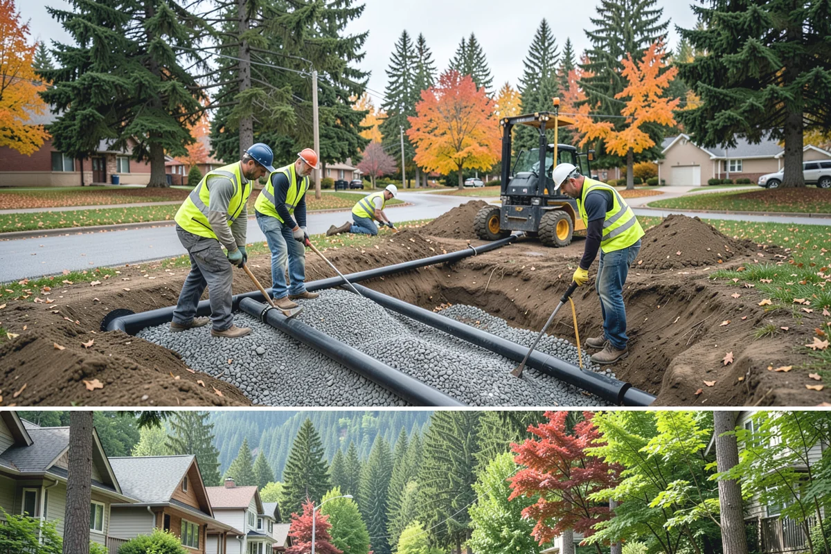 Reservoir Grounds Maintenance in Darrington, Snohomish County, WA - Grounds and vegetation work is heaviest in the growing season, with fence-line and access upkeep continuing year-round.