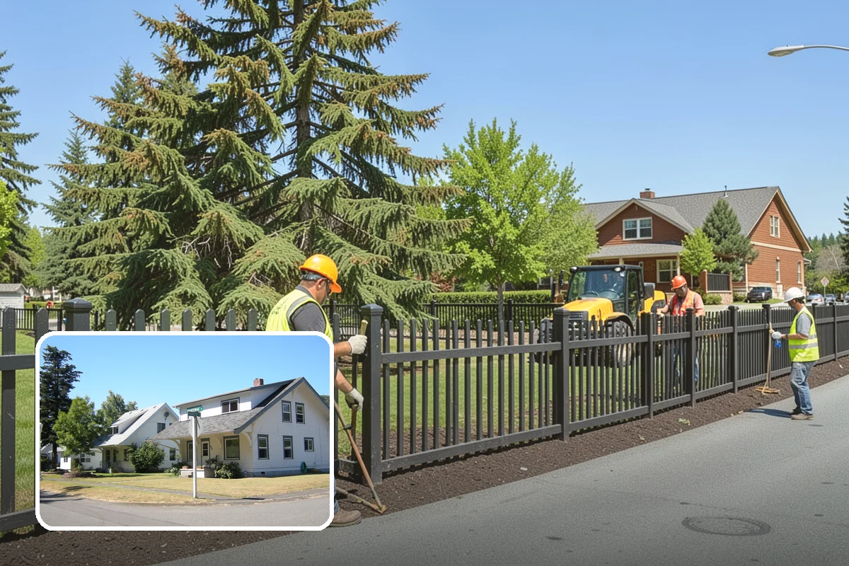 Reservoir Grounds Maintenance in DuPont, Pierce County, WA - Maintains clear sightlines and security around the site