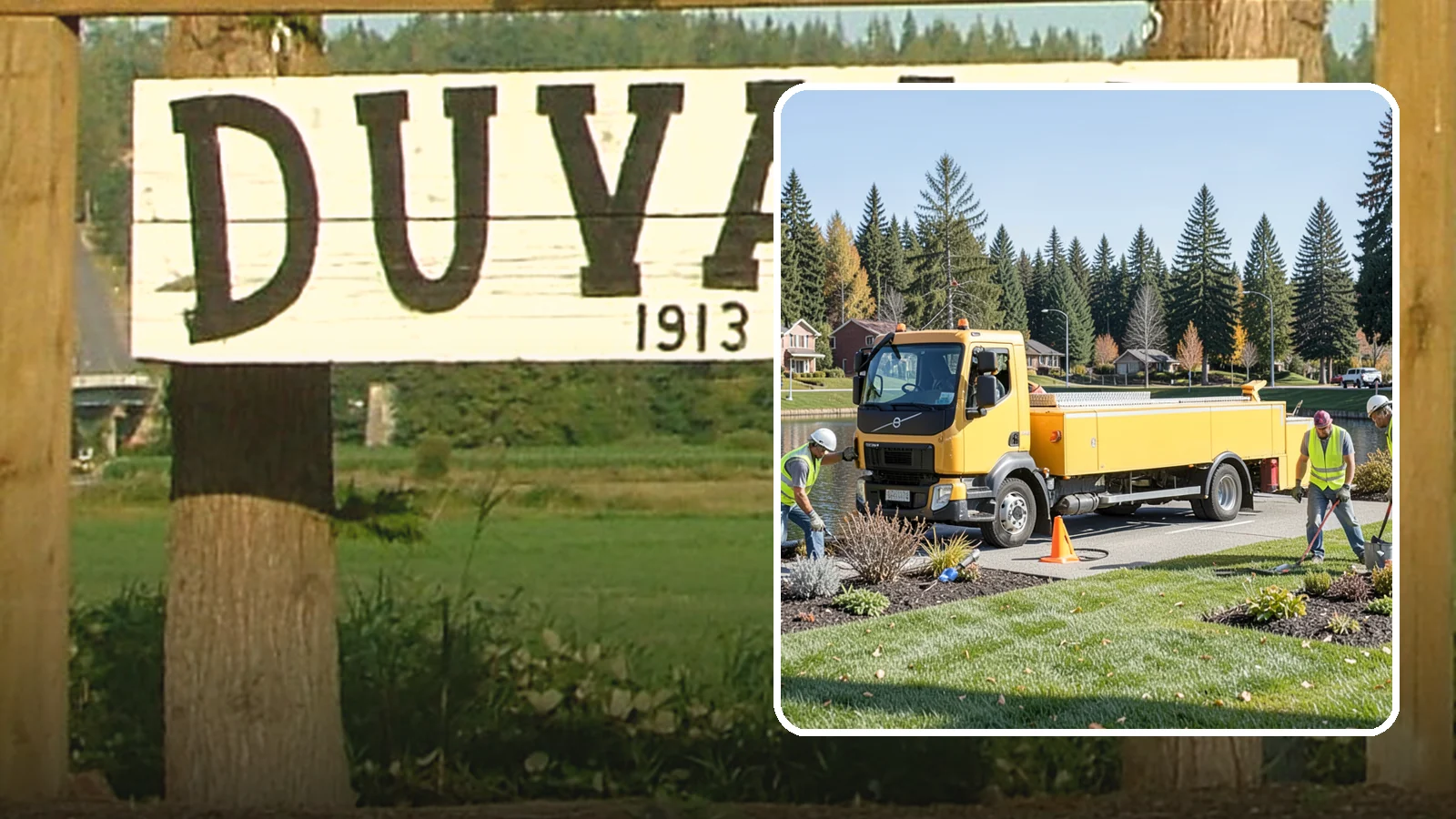 Reservoir Grounds Maintenance in Duvall, King County, WA - Grounds and vegetation maintenance at reservoir and water-tank sites for security, access, and protection.
