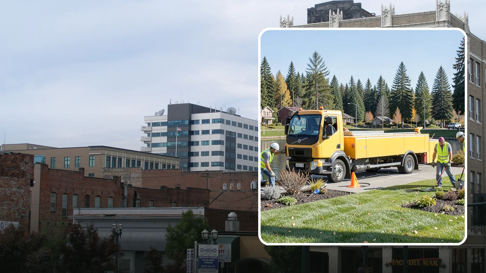Reservoir Grounds Maintenance in Everett, Snohomish County, WA - Grounds and vegetation maintenance at reservoir and water-tank sites for security, access, and protection.