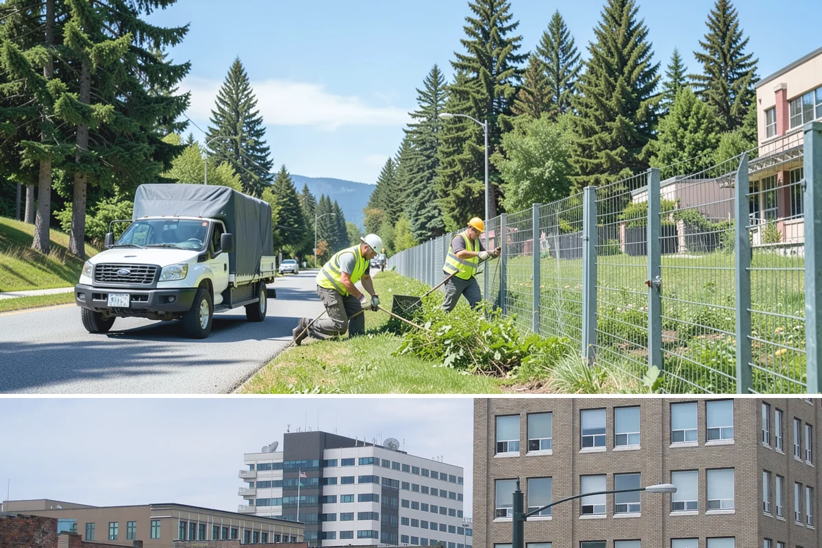 Reservoir Grounds Maintenance in Everett, Snohomish County, WA - Grounds and vegetation work is heaviest in the growing season, with fence-line and access upkeep continuing year-round.