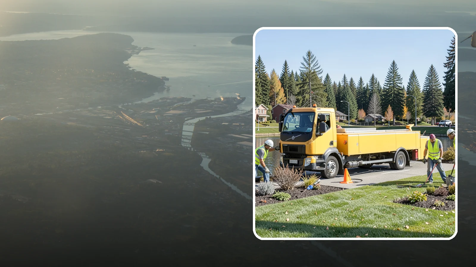 Reservoir Grounds Maintenance in Fife, Pierce County, WA - Grounds and vegetation maintenance at reservoir and water-tank sites for security, access, and protection.