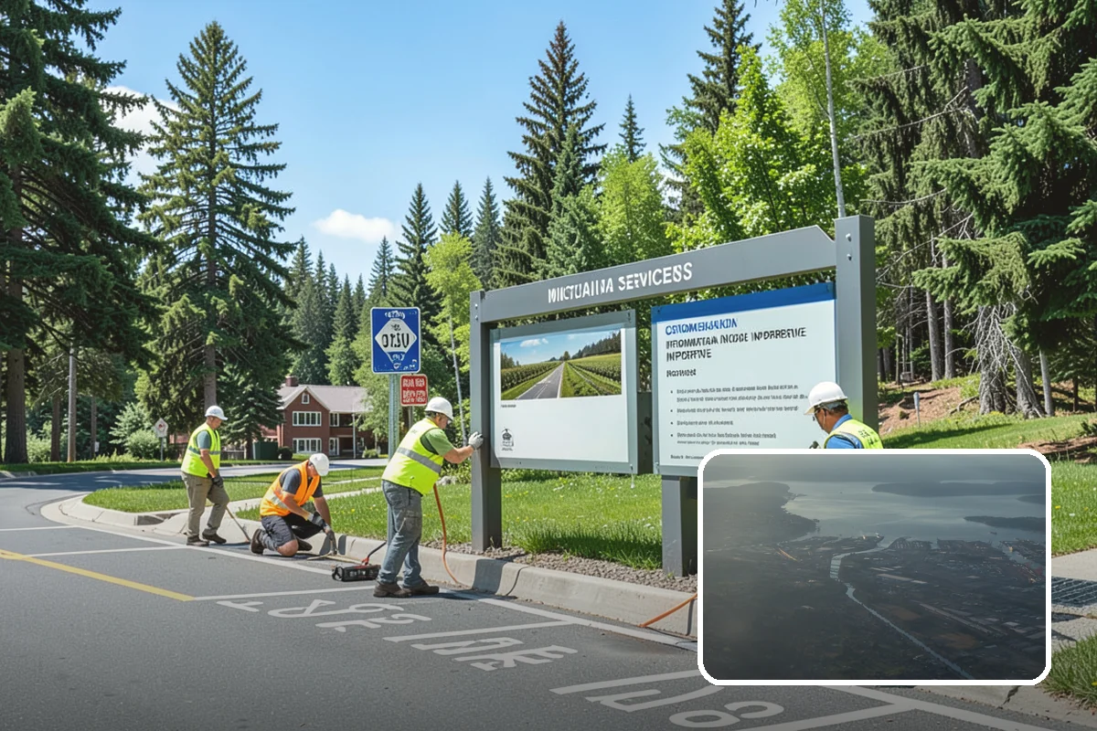 Reservoir Grounds Maintenance in Fife, Pierce County, WA - Maintains clear sightlines and security around the site
