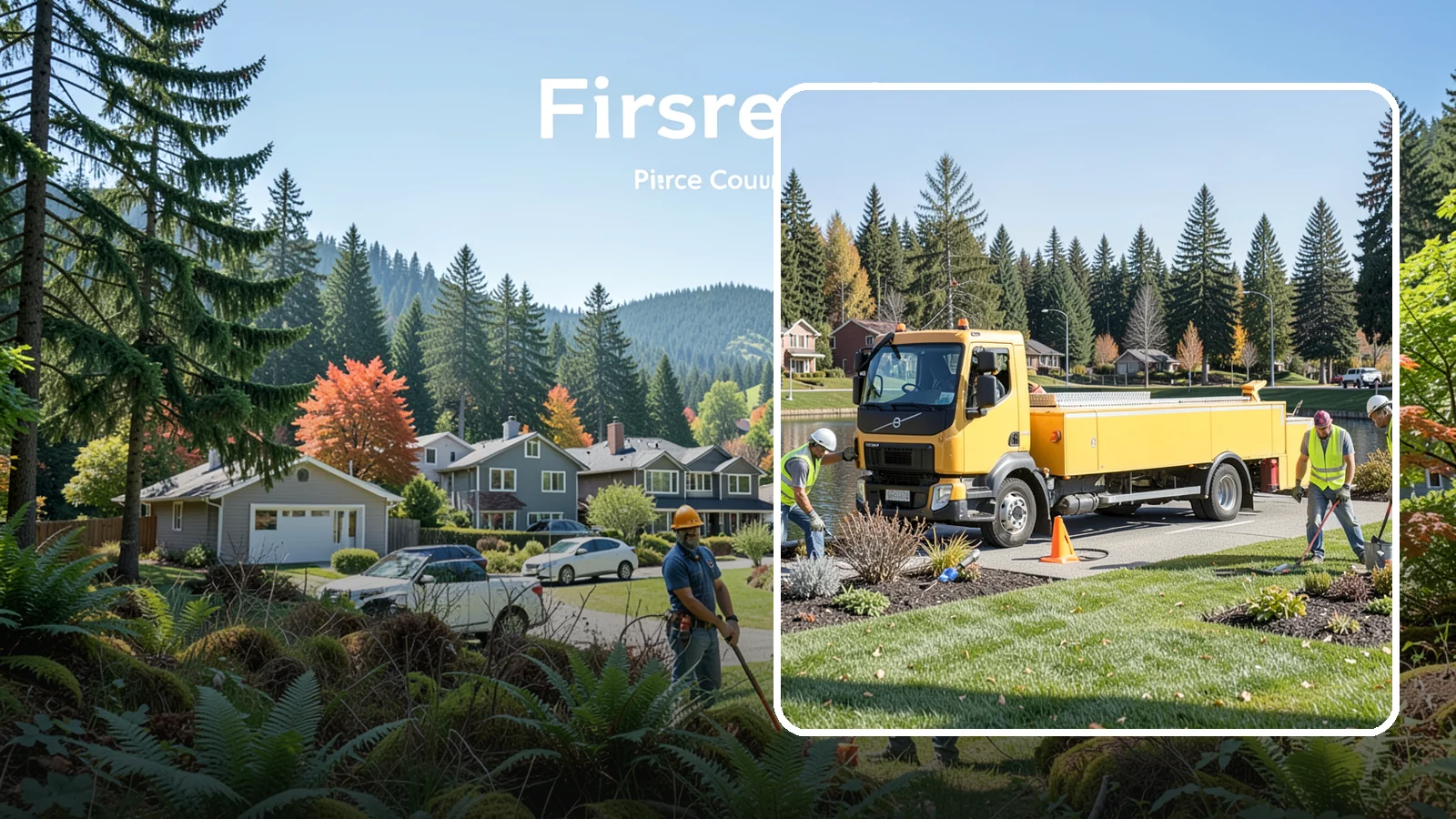 Reservoir Grounds Maintenance in Fircrest, Pierce County, WA - Grounds and vegetation maintenance at reservoir and water-tank sites for security, access, and protection.