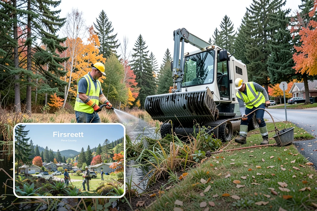 Reservoir Grounds Maintenance in Fircrest, Pierce County, WA - Maintains clear sightlines and security around the site