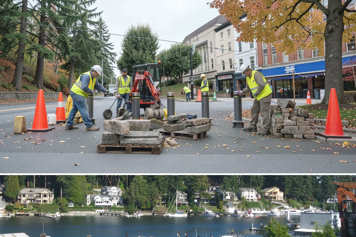 Reservoir Grounds Maintenance in Gig Harbor, Pierce County, WA - Grounds and vegetation work is heaviest in the growing season, with fence-line and access upkeep continuing year-round.