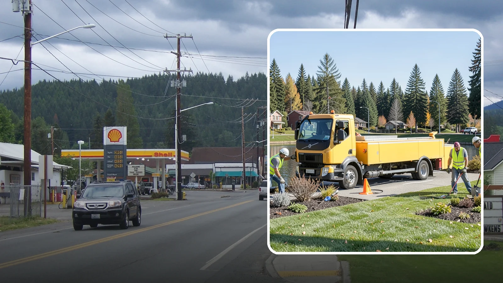 Reservoir Grounds Maintenance in Granite Falls, Snohomish County, WA - Grounds and vegetation maintenance at reservoir and water-tank sites for security, access, and protection.