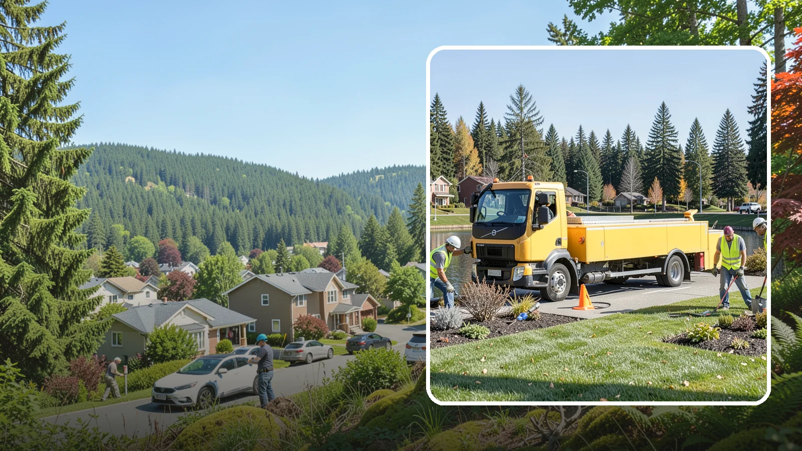 Reservoir Grounds Maintenance in Index, Snohomish County, WA - Grounds and vegetation maintenance at reservoir and water-tank sites for security, access, and protection.