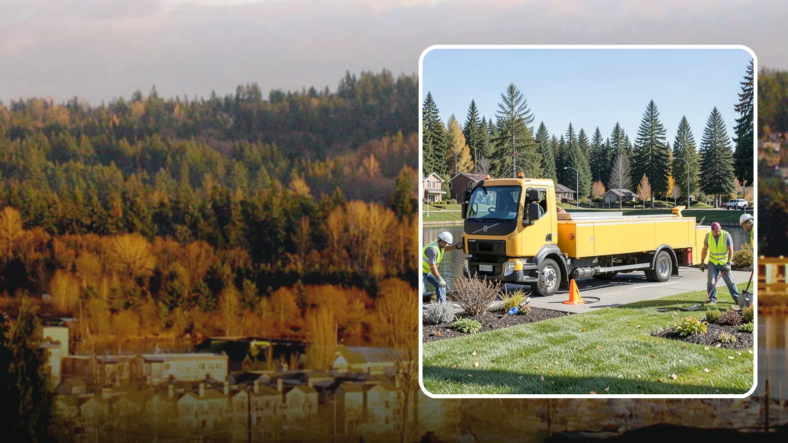 Reservoir Grounds Maintenance in Kenmore, King County, WA - Grounds and vegetation maintenance at reservoir and water-tank sites for security, access, and protection.