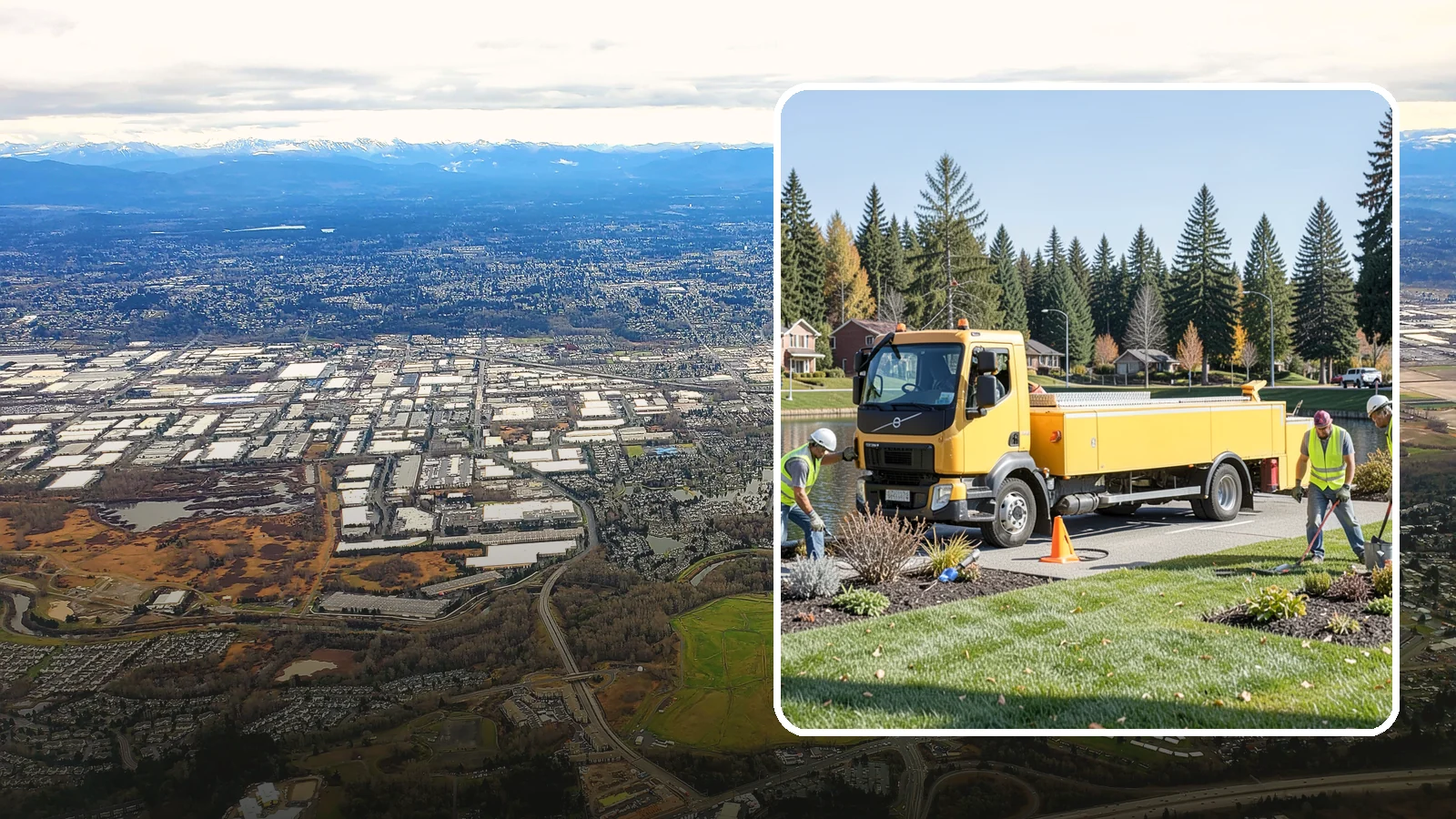 Reservoir Grounds Maintenance in Kent, King County, WA - Grounds and vegetation maintenance at reservoir and water-tank sites for security, access, and protection.