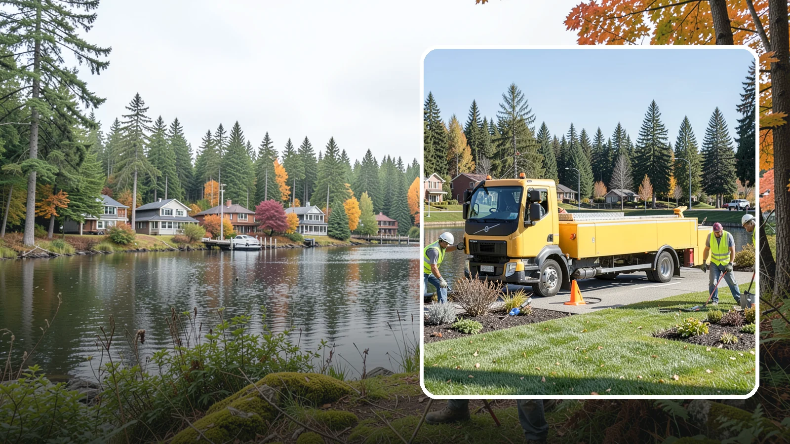 Reservoir Grounds Maintenance in La Conner, Skagit County, WA - Grounds and vegetation maintenance at reservoir and water-tank sites for security, access, and protection.