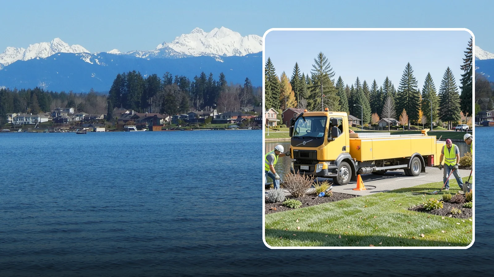 Reservoir Grounds Maintenance in Lake Stevens, Snohomish County, WA - Grounds and vegetation maintenance at reservoir and water-tank sites for security, access, and protection.