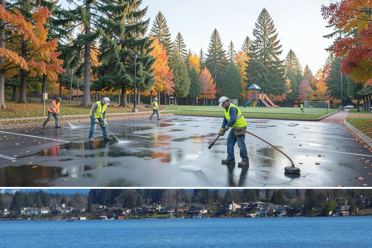 Reservoir Grounds Maintenance in Lake Stevens, Snohomish County, WA - Grounds and vegetation work is heaviest in the growing season, with fence-line and access upkeep continuing year-round.